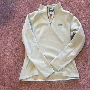 Mint Green north face pullover